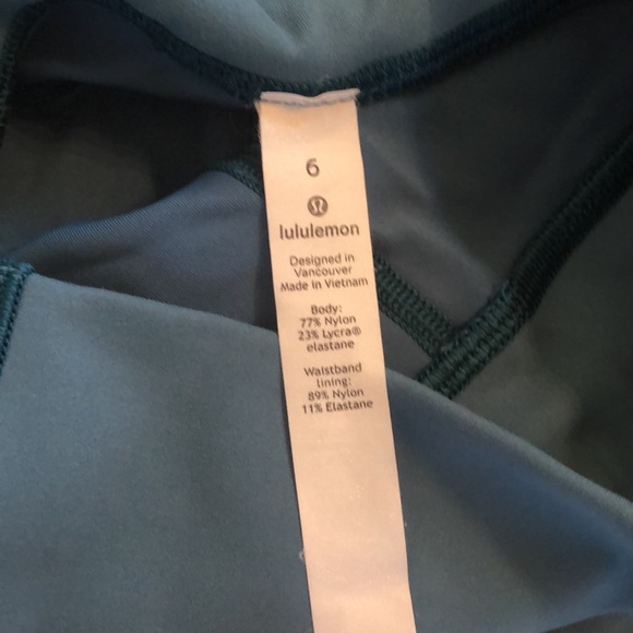 NWOT Lululemon Teal leggings - Picture 5 of 12